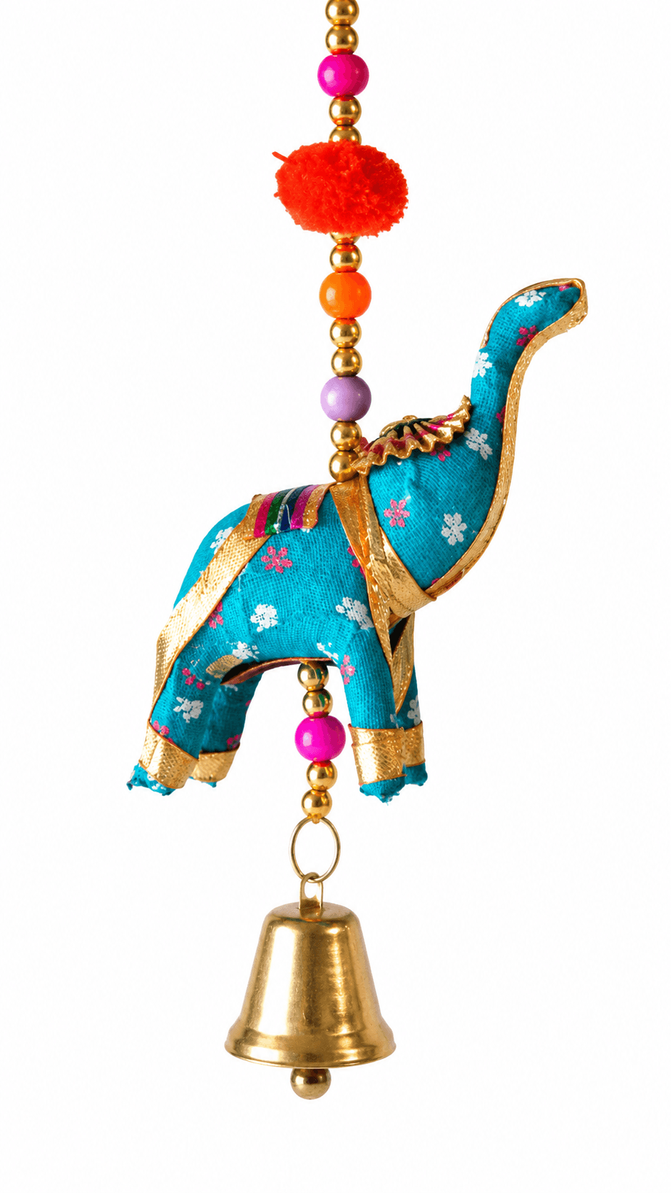 Adorno armonizador india elefante con piedras naturales